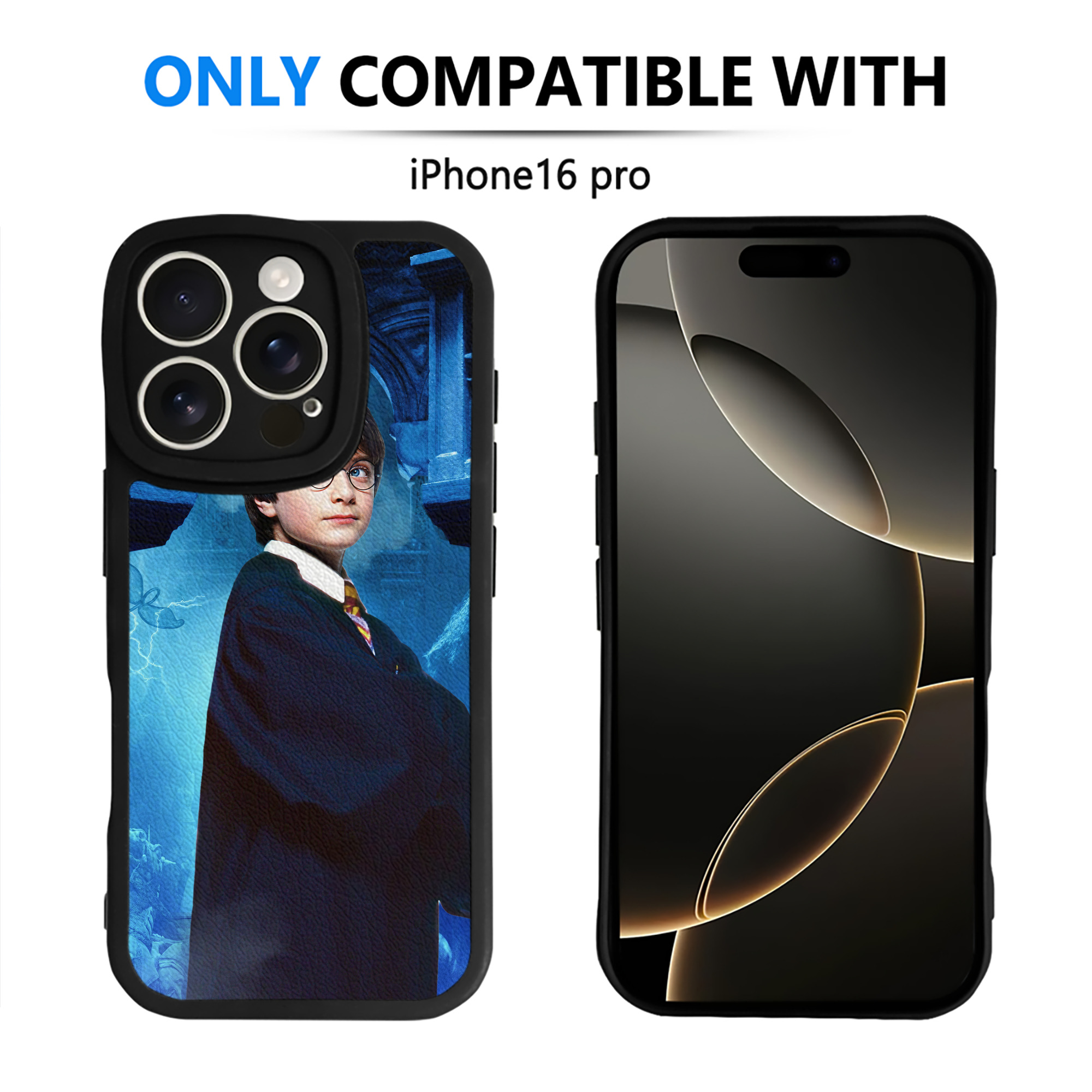 （画像用） Harry Potter ハリー・ポッターシリーズ 【iPhone 16シリーズ対応】シリコンスマホケース（レザー調） 材質：シリコン